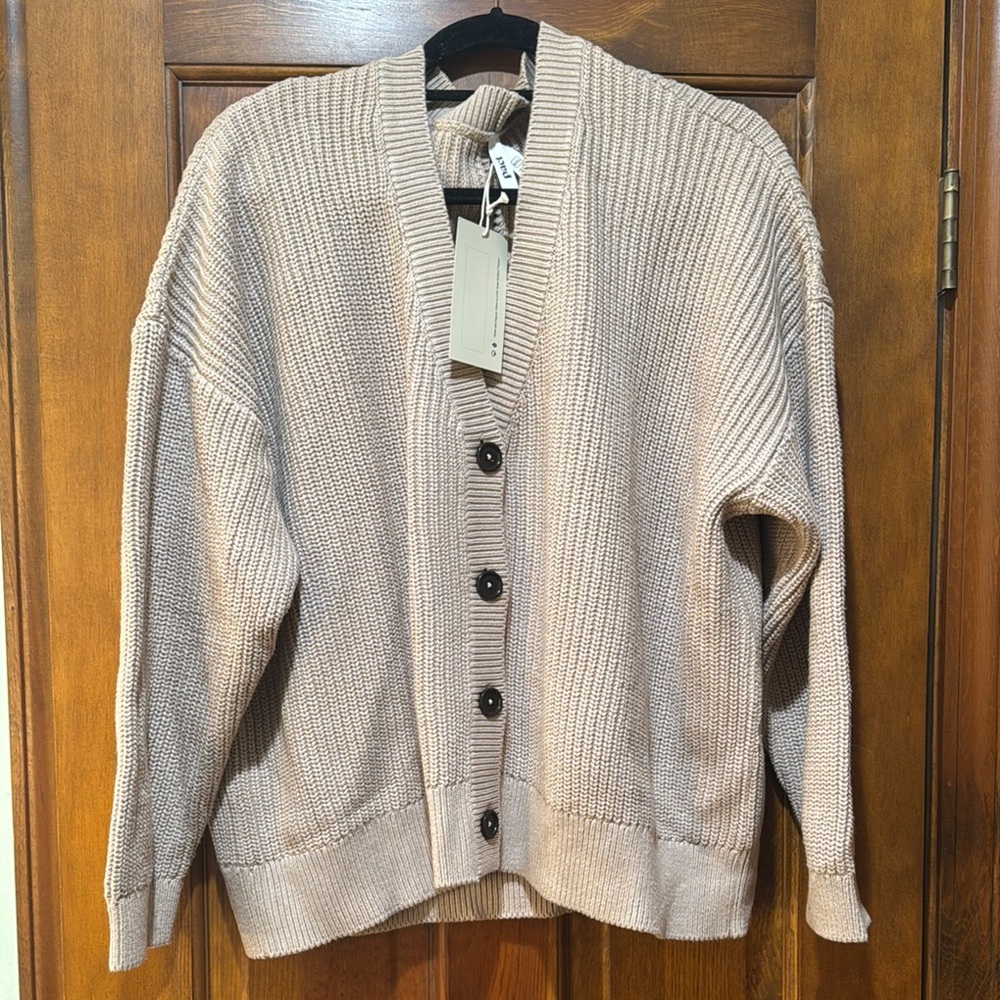 Pact Women's Cardigan Sweater - Beige
